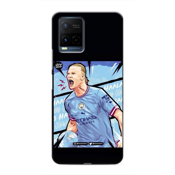 Чехлы с футболистом Ерлинг Холанд для Vivo Y21 / Y21s (AlphaPrint) – гол Эрлинг Холланд