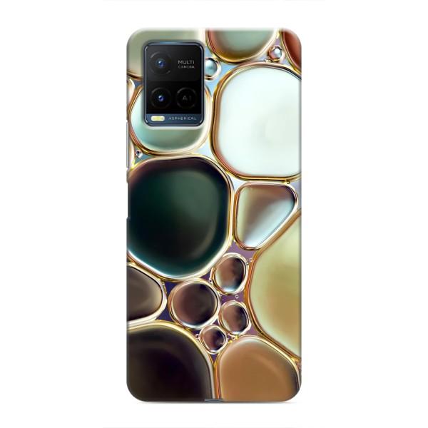 Мраморний чехол на Vivo Y21 / Y21s (VPrint) – Радужний Мрамор