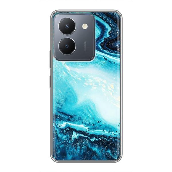 Мраморный чехол на VIVO Y36 (VPrint) – Голубой мрамор