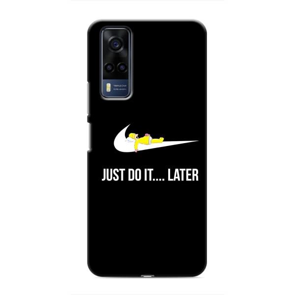 Чехол с логотипом Найк на VIVO Y53S – Nike just do it