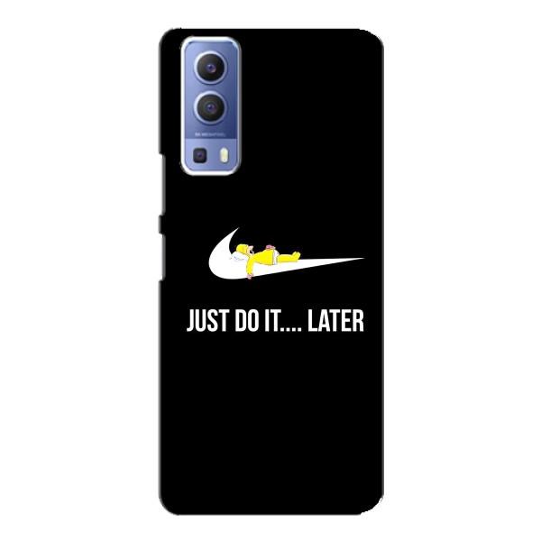 Чехол с логотипом Найк на Vivo Y72 – Nike just do it