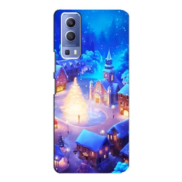 Рождественские Чехлы для Vivo Y72 (VPrint) – Рождественский город
