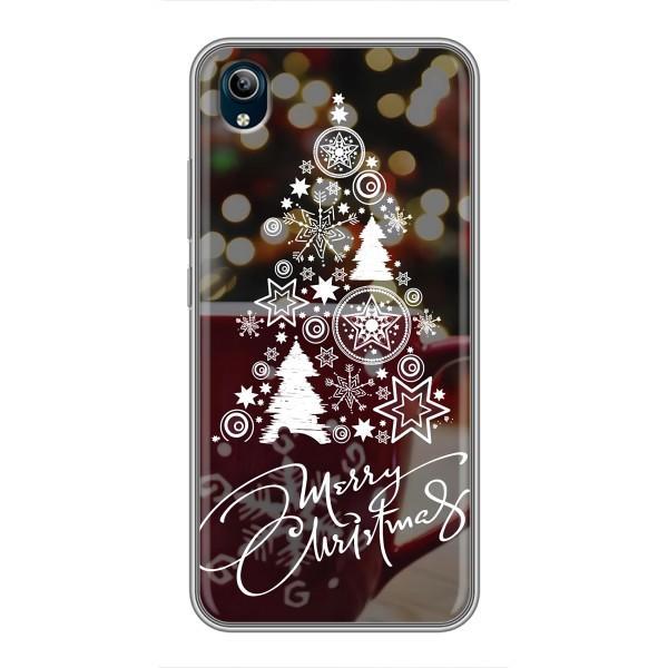 Рождественские Чехлы для ViVO Y91C (VPrint) – Елочка узорная