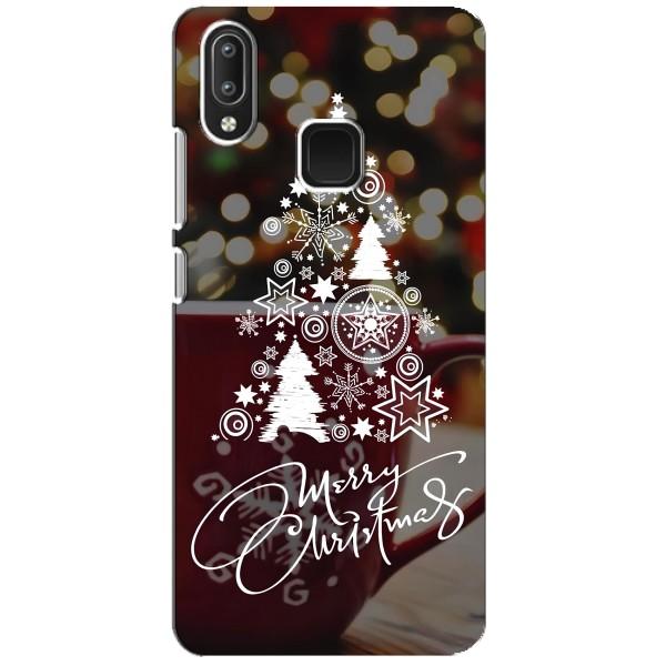 Рождественские Чехлы для Vivo Y95 (VPrint) – Елочка узорная