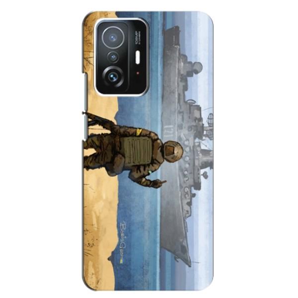 Чехол с принтом (Русский корабль...) для Сяоми 11т / 11т про (AlphaPrint) – Русский корабль