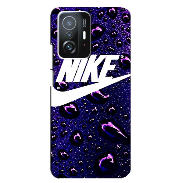 Чехол с логотипом Найк на Xiaomi 11T / 11T Pro – Найк на фиолетовом