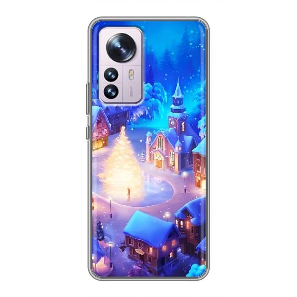 Різдвяні Чохли для Xiaomi 12 / 12X (VPrint) – Різдвяне місто