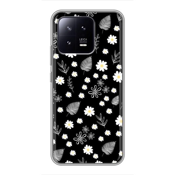 Чехлы с тематикой "ЦВЕТЫ" на Xiaomi 13 – цветение на чорном