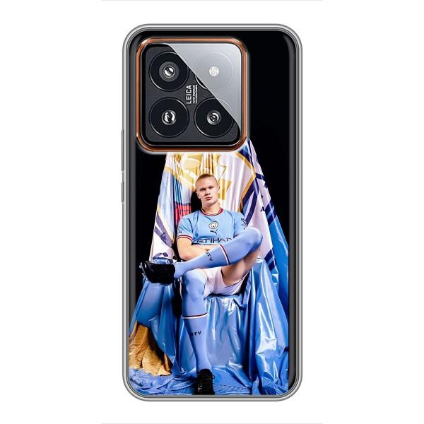 Чехлы с футболистом Ерлинг Холанд для Xiaomi 14 Pro (AlphaPrint) – футболист Холанн