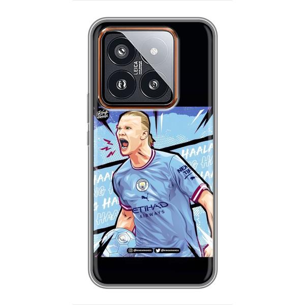 Чехлы с футболистом Ерлинг Холанд для Xiaomi 14 Pro (AlphaPrint) – гол Эрлинг Холланд