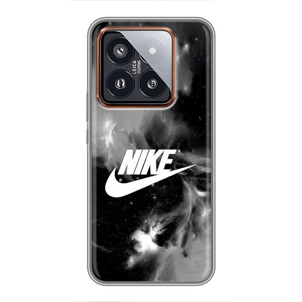 Чехол с логотипом Найк на Xiaomi 14 Pro – Найк дымчатый