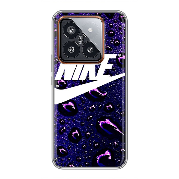 Чехол с логотипом Найк на Xiaomi 14 Pro – Найк на фиолетовом