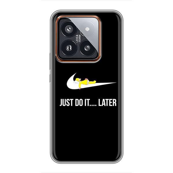Чехол с логотипом Найк на Xiaomi 14 Pro – Nike just do it