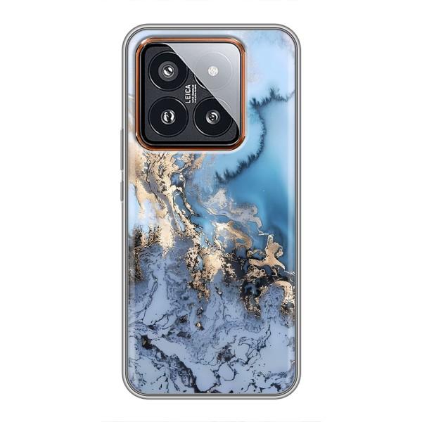 Мраморний чехол на Xiaomi 14 Pro (VPrint) – Ніжний мрамор