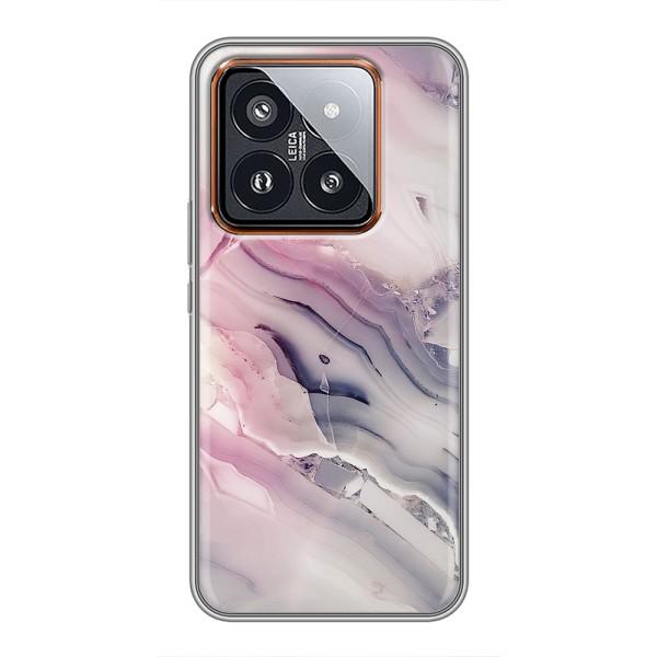 Мраморний чехол на Xiaomi 14 Pro (VPrint) – Пурпурний Мрамор