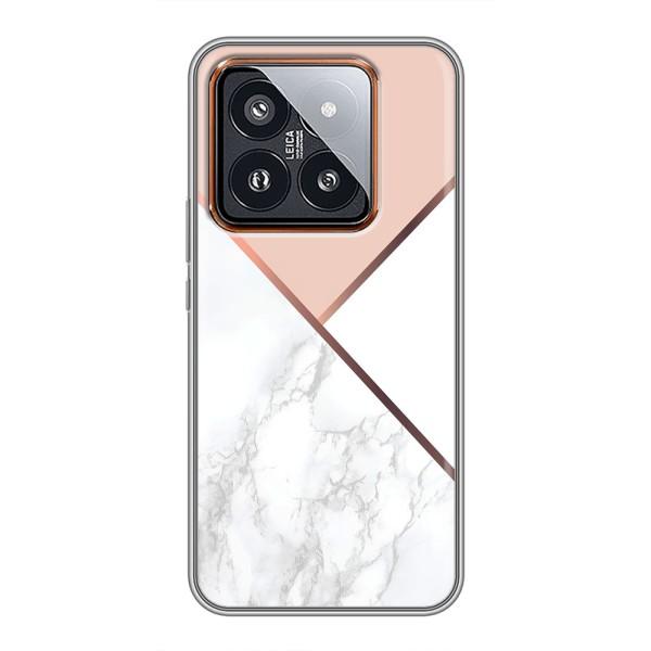 Мраморний чехол на Xiaomi 14 Pro (VPrint) – Тройний мрамор