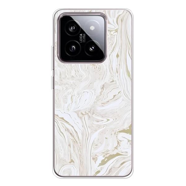 Мраморный чехол на Xiaomi 15 (VPrint) – Белый мрамор