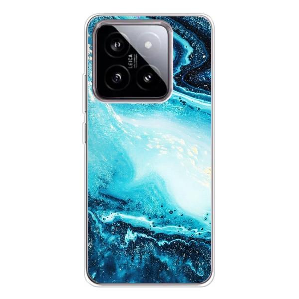 Мраморный чехол на Xiaomi 15 (VPrint) – Голубой мрамор