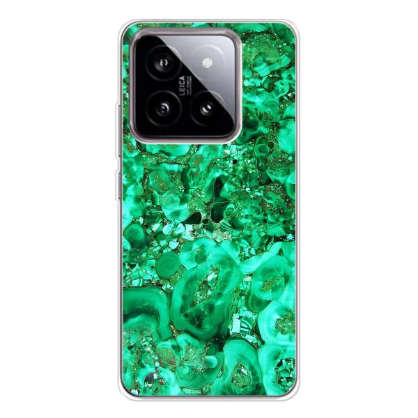Мраморный чехол на Xiaomi 15 (VPrint) – Салатный Мрамор
