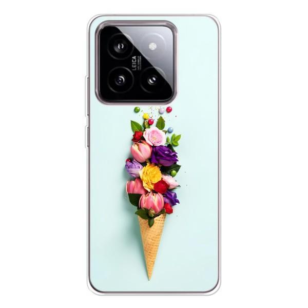 Чехлы с тематикой "ЦВЕТЫ" на Xiaomi 15 – Цветок-мороженное