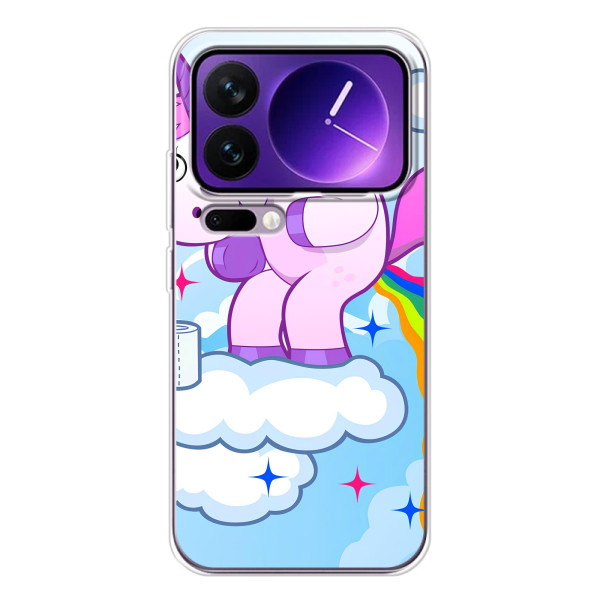 Чехол Unicorn на Xiaomi 17 Pro Max – Радуга единорожка