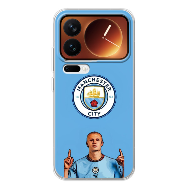Чехлы с футболистом Ерлинг Холанд для Xiaomi 17 Pro (AlphaPrint) – Холанд Манчестер Сити