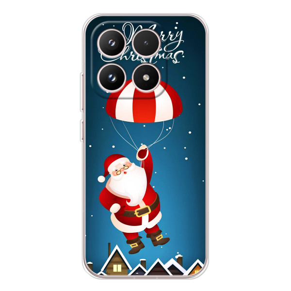 Чохол з зимовим принтом для Кіаомі 17 – Дід Мороз