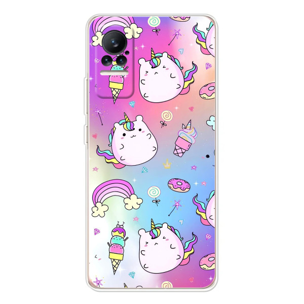 Чехол Unicorn на Xiaomi Civi 1S – Радуга и Единорог