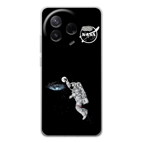 Силиконовый бампер с принтом "Наса" на Xiaomi Civi 4Pro – Космонавт баскетболист
