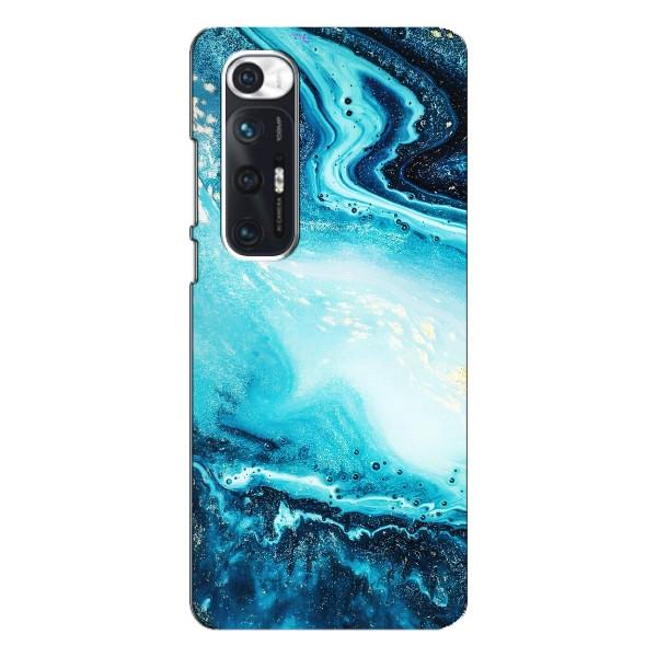Мраморный чехол на Xiaomi Mi 10s (VPrint) – Голубой мрамор