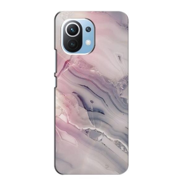 Мраморный чехол на Xiaomi Mi 11 Lite (VPrint) – Пурпурный Мрамор