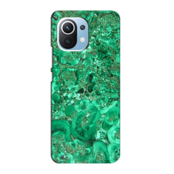 Мраморный чехол на Xiaomi Mi 11 Lite (VPrint) – Салатный Мрамор