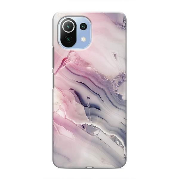 Мраморный чехол на Xiaomi Mi 11 Lite (VPrint) – Пурпурный Мрамор