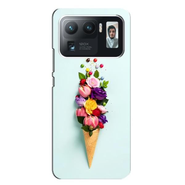 Чохли з тематикою "КВІТИ" на Xiaomi Mi 11 Ultra – Квітка-морозиво