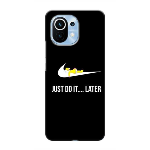 Чехол с логотипом Найк на Xiaomi Mi 11 – Nike just do it