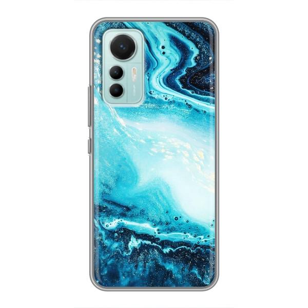 Мраморный чехол на Xiaomi Mi 12 Lite (VPrint) – Голубой мрамор