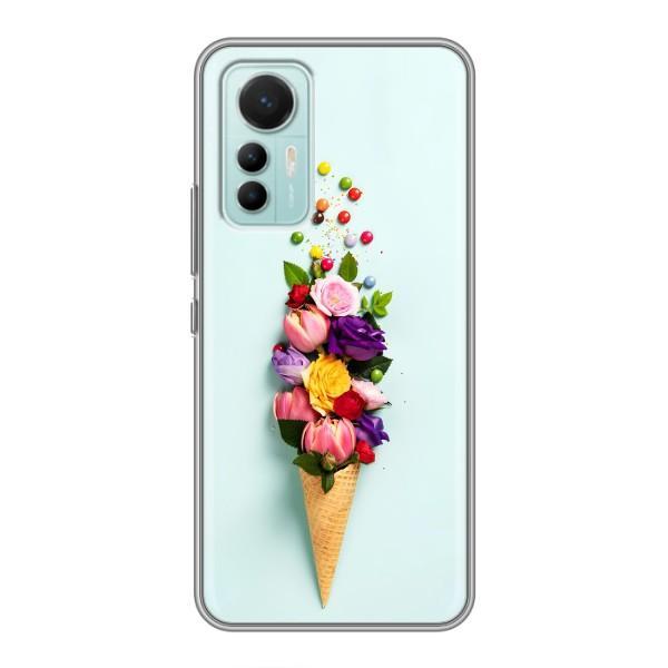 Чехлы с тематикой "ЦВЕТЫ" на Xiaomi Mi 12 Lite – Цветок-мороженное