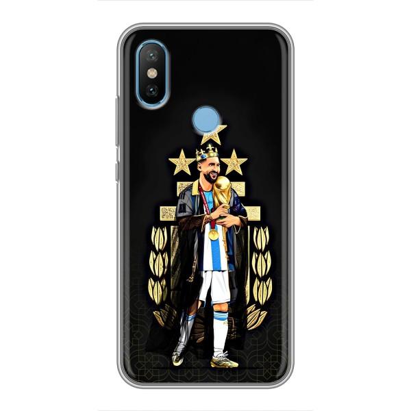 Чехлы для Xiaomi Mi6X (Leo чемпион) (AlphaPrint) – Месси Король