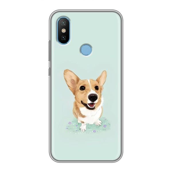 Чехлы с собаками для Xiaomi Mi6X (VPrint) – Корги