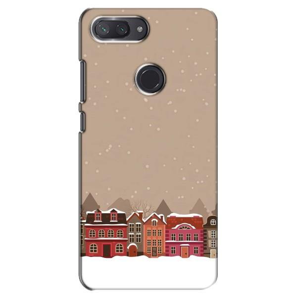 Новогодние, Праздничные Чехлы для Xiaomi Mi 8 Lite - 2024 год – Зимний город