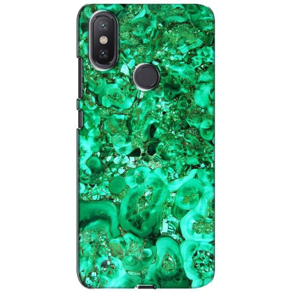 Мраморний чехол на Xiaomi Mi A2 Lite (VPrint) – Салатовий Мрамор