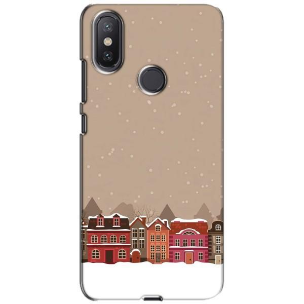Новогодние, Праздничные Чехлы для Xiaomi Mi A2 Lite - 2024 год – Зимний город