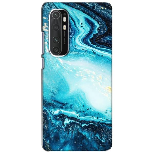 Мраморний чехол на Xiaomi Mi Note 10 Lite (VPrint) – Блакитний мрамор