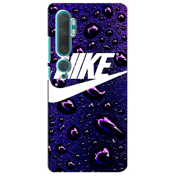 Чехол с логотипом Найк на Xiaomi Mi Note 10 – Найк на фиолетовом