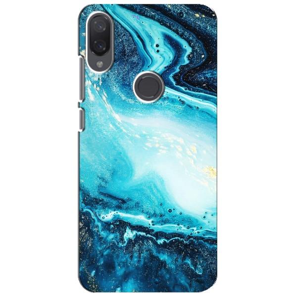 Мраморный чехол на Xiaomi Mi Play (VPrint) – Голубой мрамор