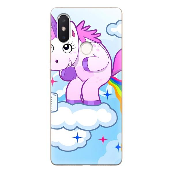 Чехол Unicorn на Xiaomi Mi8 Special Edition – Радуга единорожка