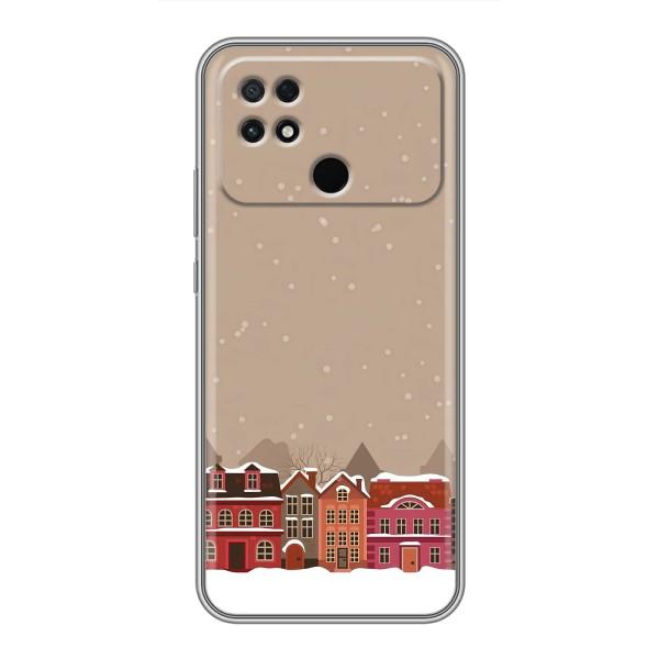 Новорічні, Святкові Чохли для Xiaomi POCO C40 - 2024 год – Зимове місто