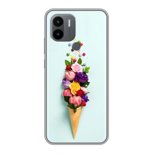 Чехлы с тематикой "ЦВЕТЫ" на Xiaomi Poco C50 – Цветок-мороженное