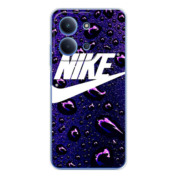 Чохол з логтипом Найк на Xiaomi Poco C85 – Найк на фіолетовому