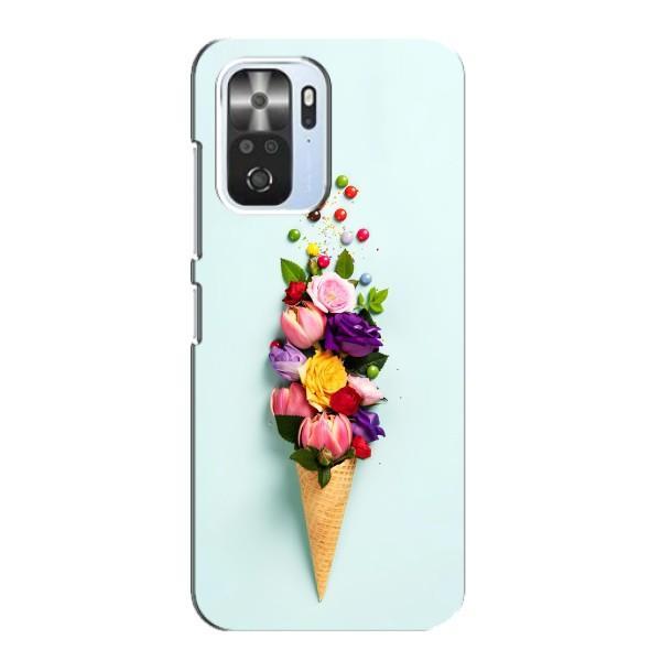Чехлы с тематикой "ЦВЕТЫ" на Xiaomi POCO F3 – Цветок-мороженное